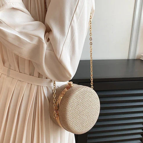 Women's Fashion Rhinestone-encrusted Chain Shoulder Messenger Bag حقيبة كتف نسائية عصرية مزينة بحبات الراين (سلسلة كروس بودي)