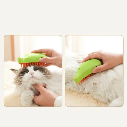 3 In 1 Pet Steam Brush Cat Dog Cleaning Steamy Spray Massage Beauty Comb Hair Removal Grooming Supplies Pets Accessories٣ في ١ فرشاة بخار للحيوانات الأليفة لتنظيف القطط والكلاب