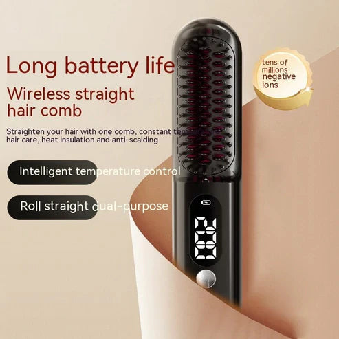 Charging Straight Comb Wireless Portable Travelمشط فرد الشعر اللاسلكي المحمول للشحن والسفر