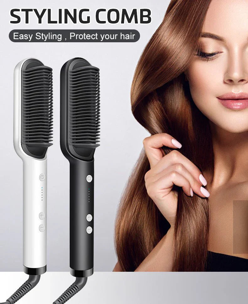 Electric Hair Straightening Comb مشط كهربائي لفرد الشعر