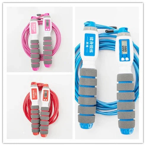 Electronic Counting Rope For Fitness Trainning  حبل القفز الإلكتروني لتمارين اللياقة