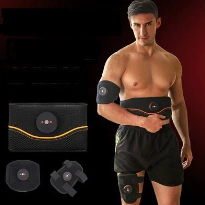 Fitness Muscle Stimulators Body Slimming Fitness Exerciser Trainer For Abdomen Arm Leg Men Women محفزات العضلات للياقة البدنية – جهاز نحافة وتمرين للجسم، مناسب للبطن، الذراعين، الساقين للرجال