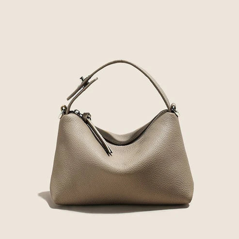 Genuine Leather Portable Shoulder Bag Fashion Casual Messenger Tote Bagحقيبة كتف محمولة من الجلد الأصلي بتصميم عصري وكاجوال