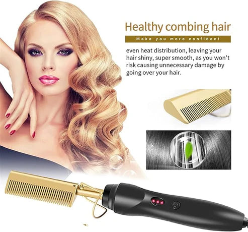Hot Comb Straightener مشط كهربائي لفرد الشعر