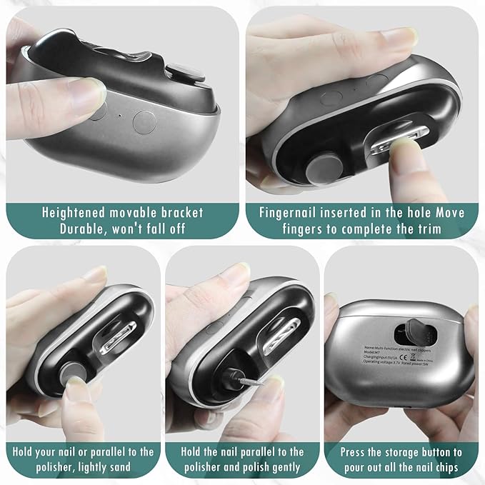 Multi-Functional Electric Nail Clipper قصافة أظافر كهربائية متعددة الوظائف