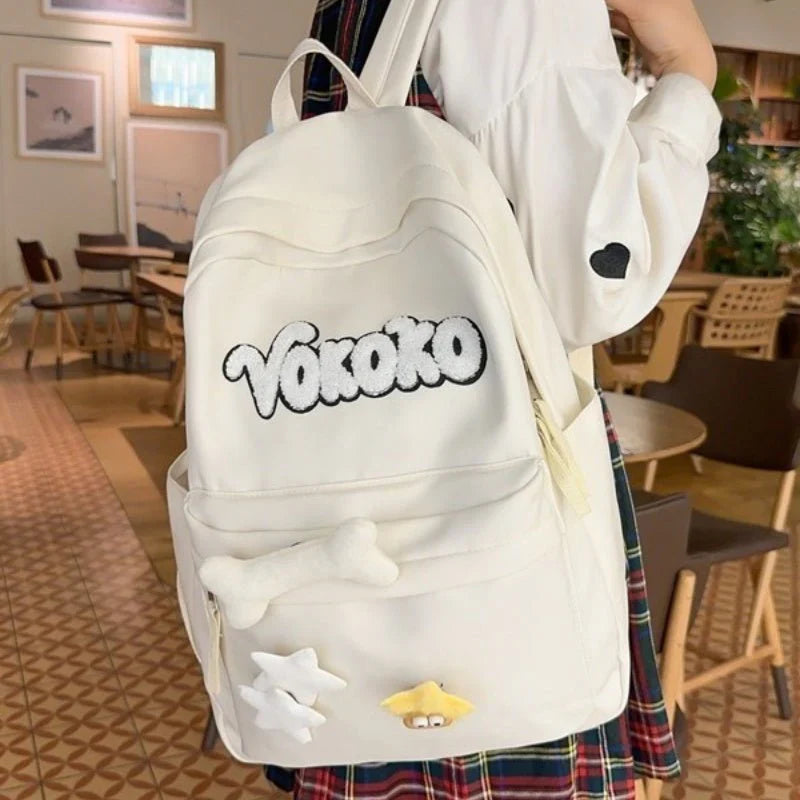 New High-grade Backpack Women's Large Capacity   حقيبة ظهر نسائية فاخرة جديدة بسعة كبيرة