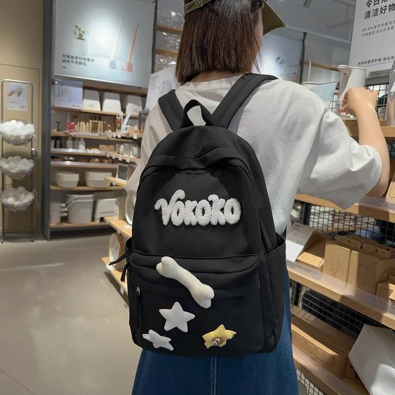 New High-grade Backpack Women's Large Capacity   حقيبة ظهر نسائية فاخرة جديدة بسعة كبيرة