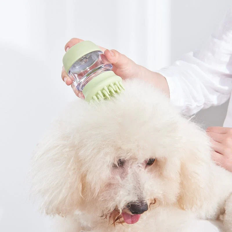 Pet Bath Brush Silicone Massage Clean Beauty Comb Brushفرشاة استحمام الحيوانات الأليفة من السيليكون لتدليك وتنظيف وفرشاة تجميل