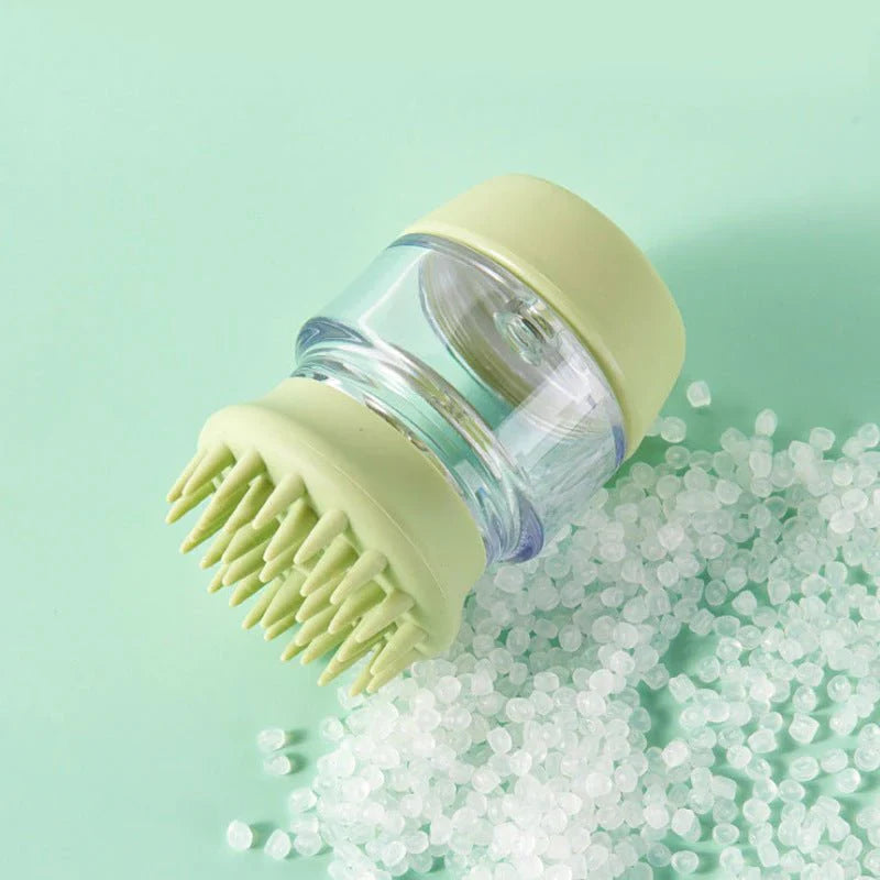 Pet Bath Brush Silicone Massage Clean Beauty Comb Brushفرشاة استحمام الحيوانات الأليفة من السيليكون لتدليك وتنظيف وفرشاة تجميل