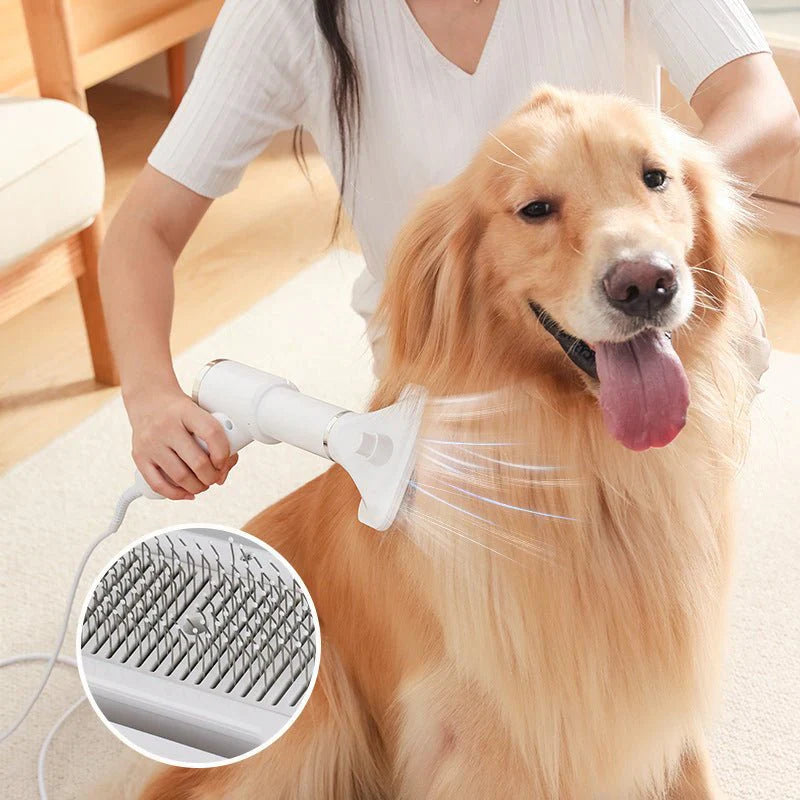 Pet Hair Dryer Comb For Cats And Dogsمجفف شعر الحيوانات الأليفة وفرشاة للقطط والكلاب