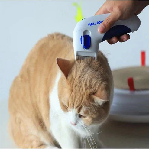 Pet Lice Remover Flea Device Electric Pet Comb جهاز كهربائي لإزالة القمل والبراغيث مشط للحيوانات الأليفة