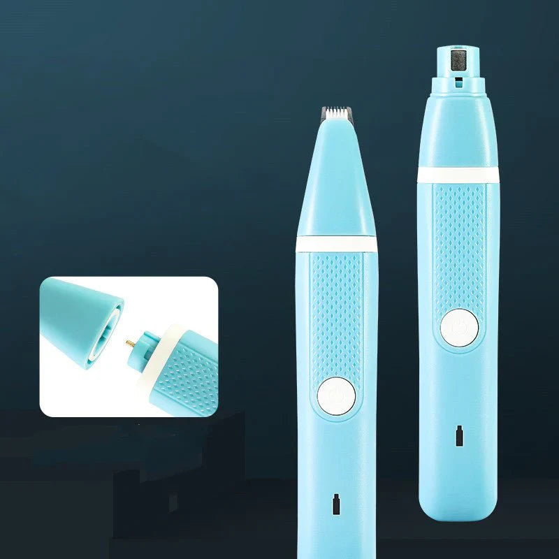 Pet Nail Polisher And Hair Trimmer One Machine Dual Purpose Household Petsمبرد أظافر الحيوانات الأليفة وماكينة تشذيب الشعر