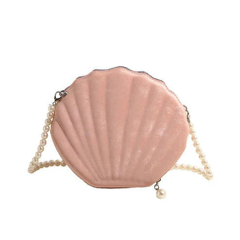 Shell Fashion Women's Shoulder Bag Trendy Crossbody   حقيبة كتف نسائية عصرية بشكل صدفة (كروس بودي أنيق)