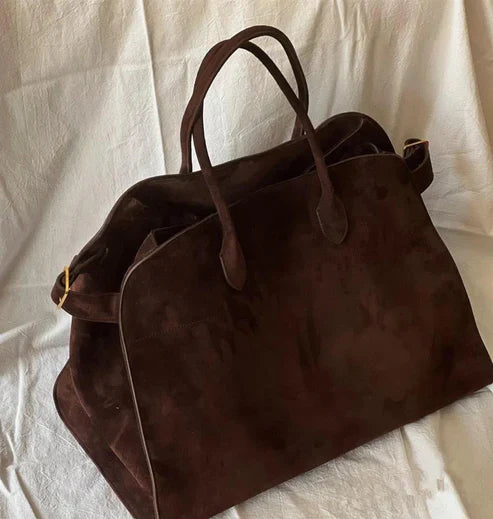 Women's Fashion Casual Large Capacity Retro Commuter Hand-carrying Bagحقيبة نسائية عصرية كاجوال بسعة كبيرة بتصميم كلاسيكي للحمل باليد للمشاوير اليومية